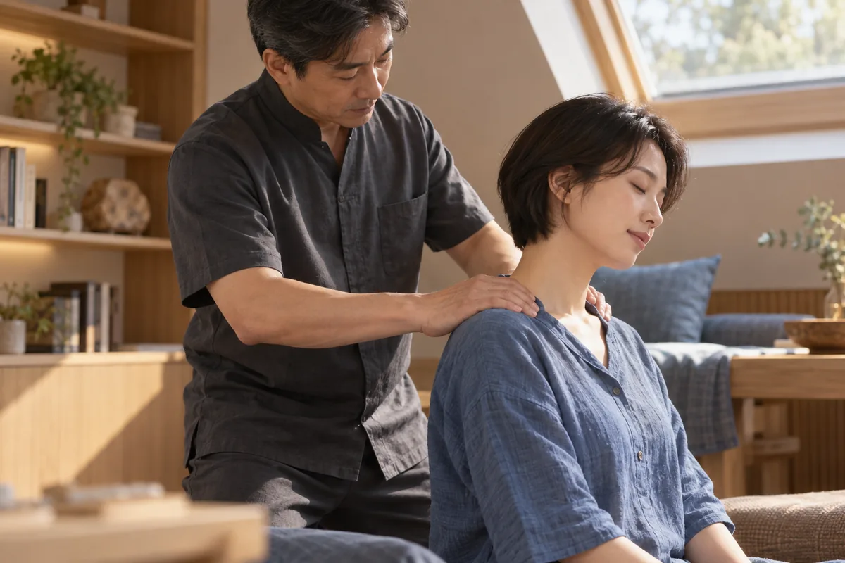 남쌤 안내용 마사지 연출 장면